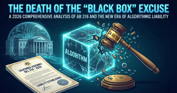 The Death of the "Black Box" Excuse: A 2026 Comprehensive Analysis of California Assembly Bill 316 and the New Era of Algorithmic Liability