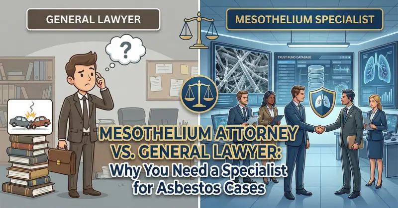 Mesothelioma Attorney vs. General Lawyer: Why You Need a Specialist for Asbestos Cases