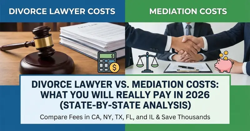 Divorce Lawyer vs. Mediation Costs: What You Will Really Pay in 2026