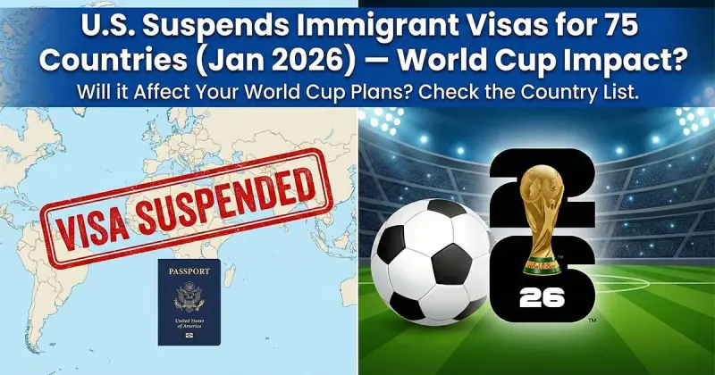 U.S. Suspends Immigrant Visas for 75 Countries: Will it Affect Your World Cup Plans?