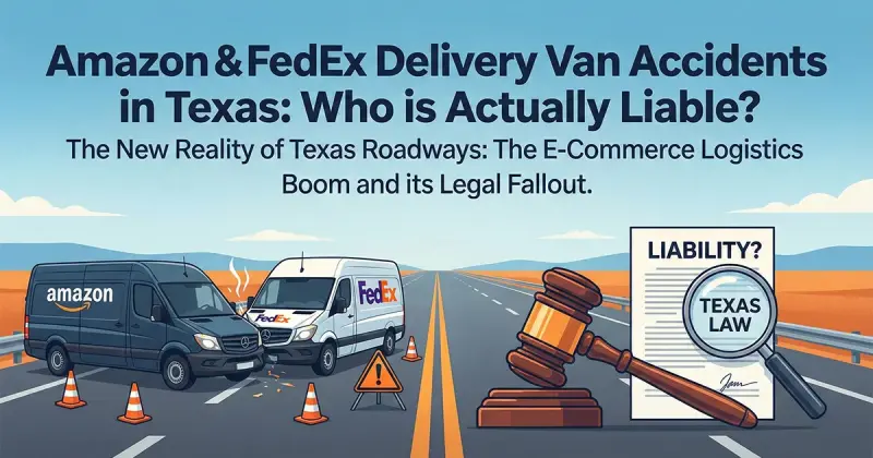 Amazon & FedEx Delivery Van Accidents in Texas: Who is Actually Liable?
