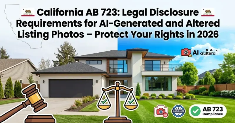 California AB 723: Legal Disclosure Requirements for AI-Generated and Altered Listing Photos – Protect Your Rights in 2026