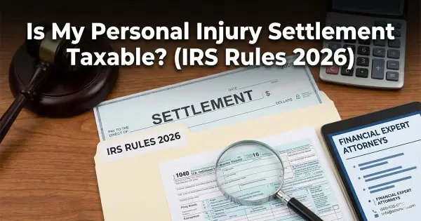 Is My Personal Injury Settlement Taxable? (IRS Rules for 2026)