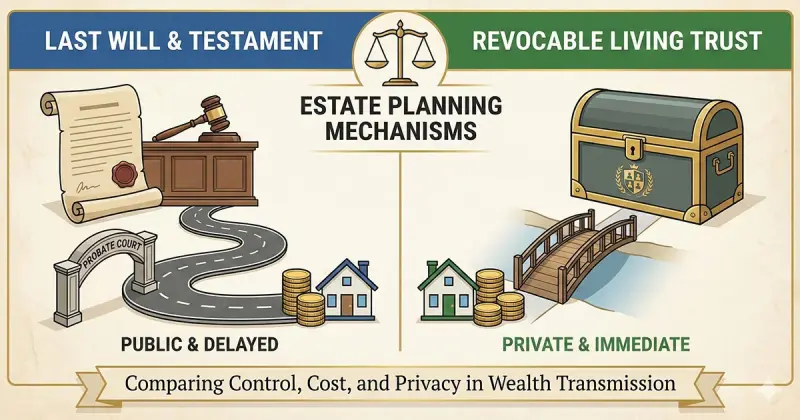 The Structural and Functional Divergence of Estate Planning Mechanisms: An Exhaustive Analysis of Wills, Trusts, and the Administration of Decedents' Estates