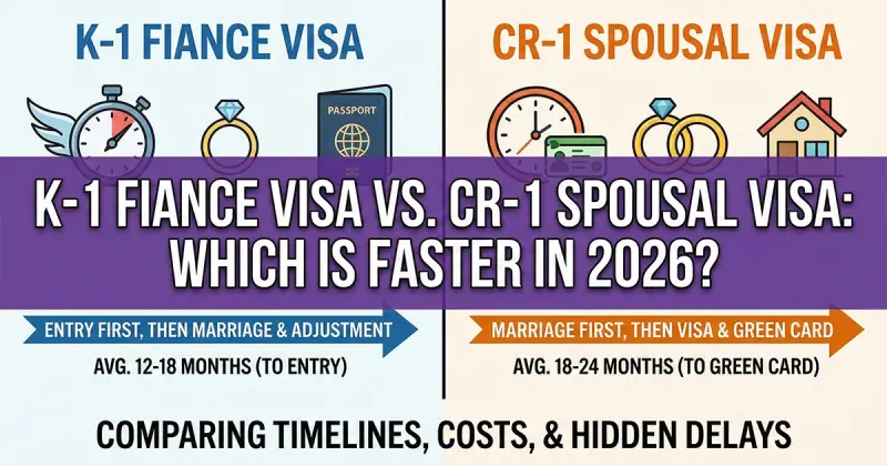 K-1 Fiance Visa vs. CR-1 Spousal Visa: Which is Faster in 2026?