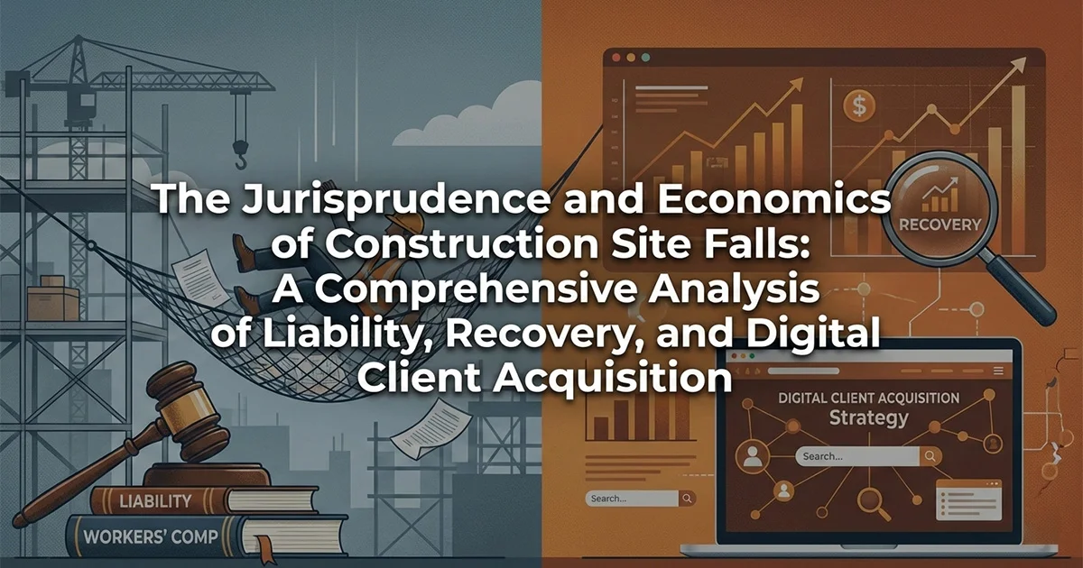 The Jurisprudence and Economics of Construction Site Falls: A Comprehensive Analysis of Liability, Recovery, and Digital Client Acquisition