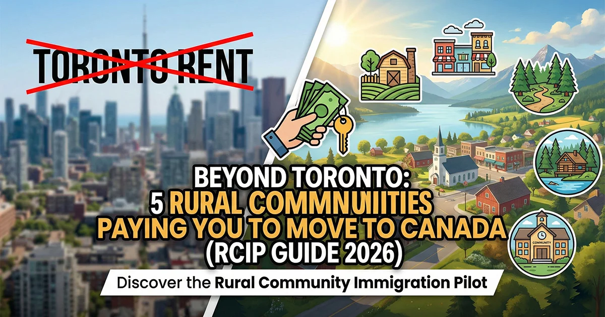 Beyond Toronto: 5 Rural Communities Paying You to Move to Canada (RCIP Guide)