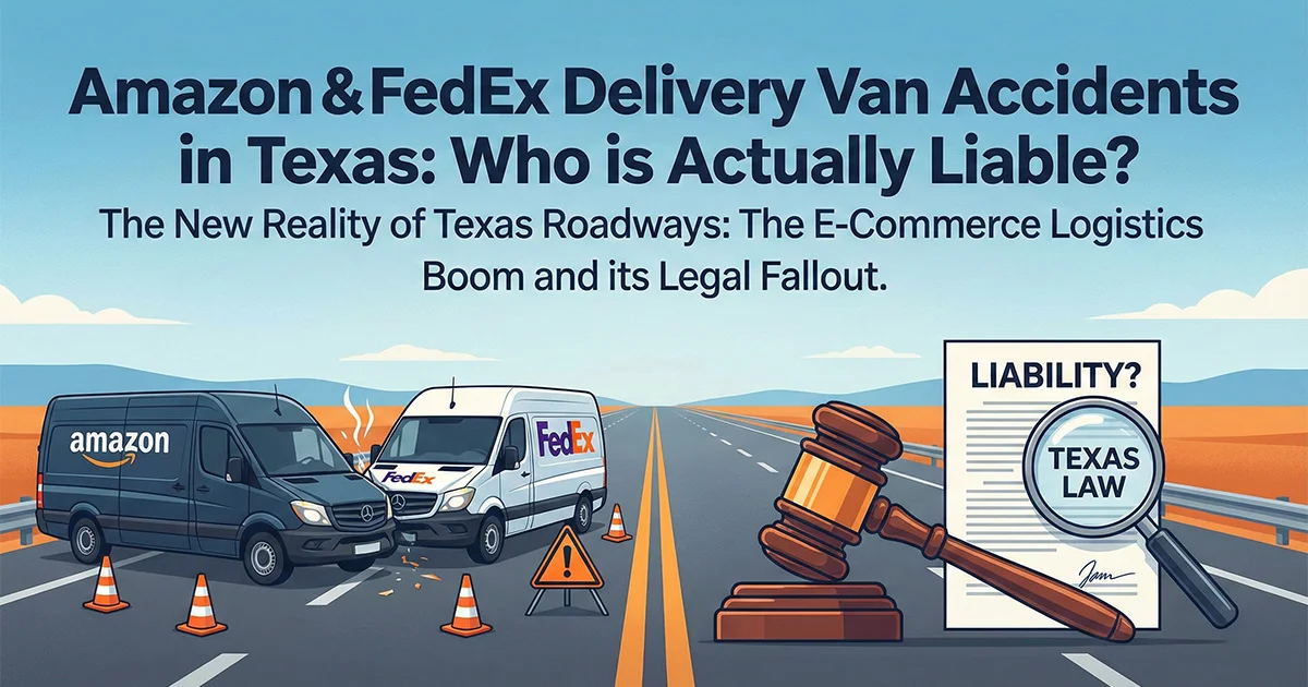 Amazon & FedEx Delivery Van Accidents in Texas: Who is Actually Liable?